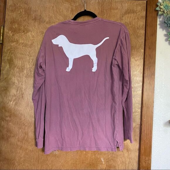 🍄 PINK Victoria’s Secret Mauve Pink Dog Long Sleeve - Picture 4 of 6